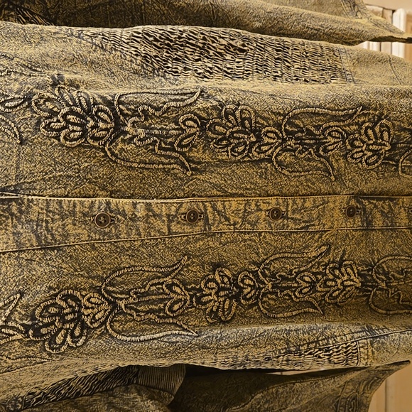 NWT Parsley & Sage gray fancy stitched blouse Sz 3X - Picture 2 of 9